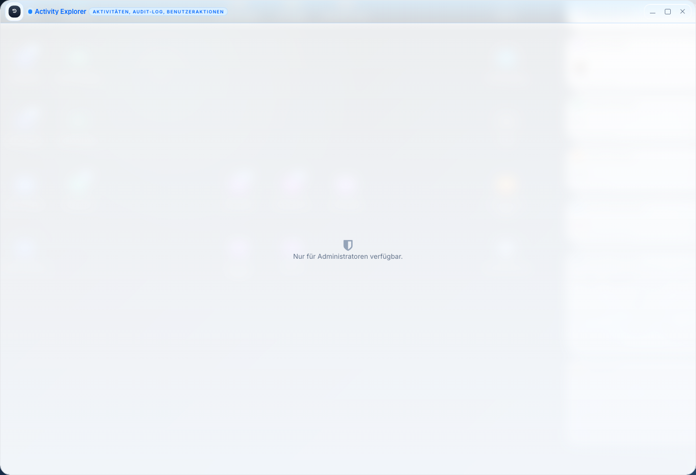 Aktivitäten-Explorer